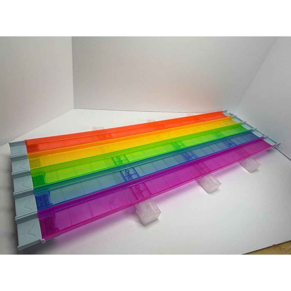 Hot Wheels Mario Kart Rainbow Road Track Piece Replacement 5-Lane 27"